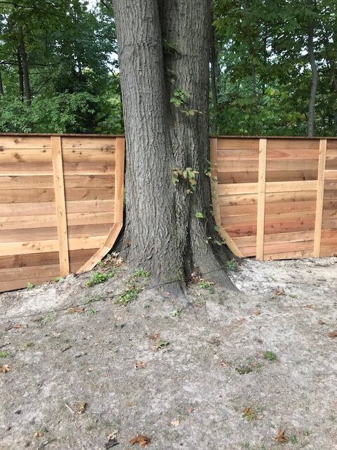 fence contractor ohio has successfully fenced residential project.